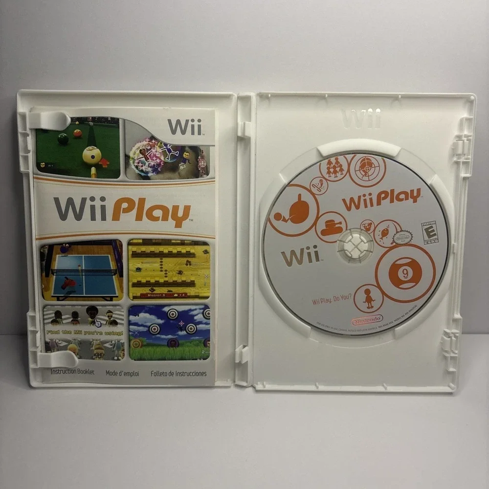 Nintendo Wii Play Nintendo Wii Multiplayer Party Sports Billiards Tennis Manual